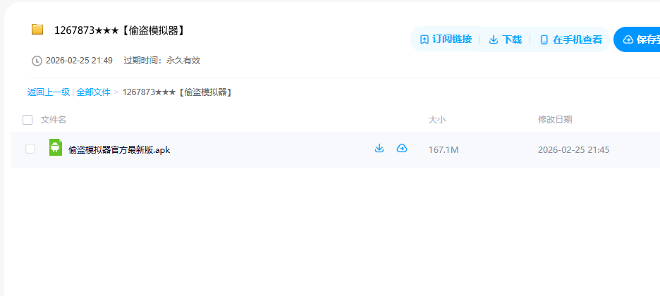 网盘目录截图