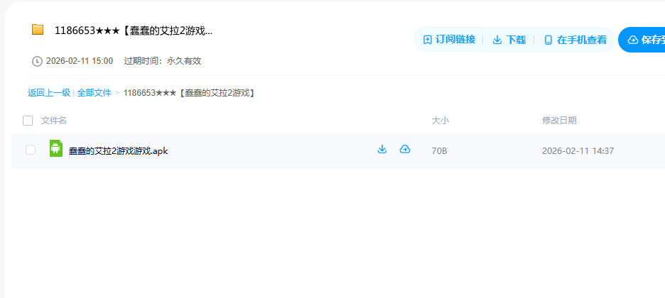 网盘目录截图